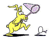 Gif animé Pâques chasse aux oeufs